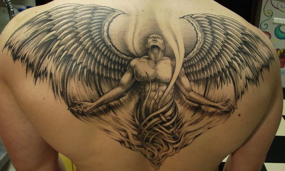 Rücken tattoo engel Engel
