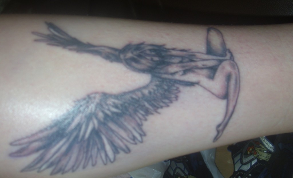 Engel Tattoo Unterarm Mann