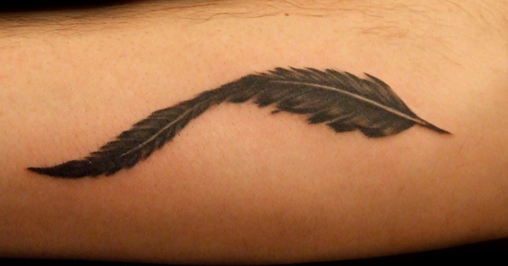 Federtattoounterarm AlleTattoo