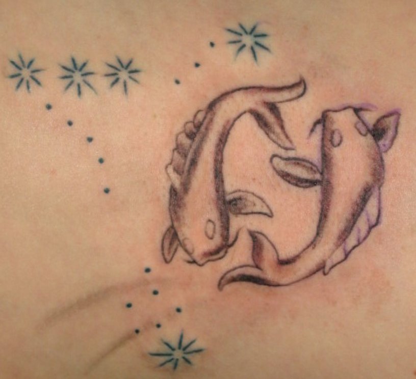 Fische Sternzeichen Tattoos alletattoo.de 14