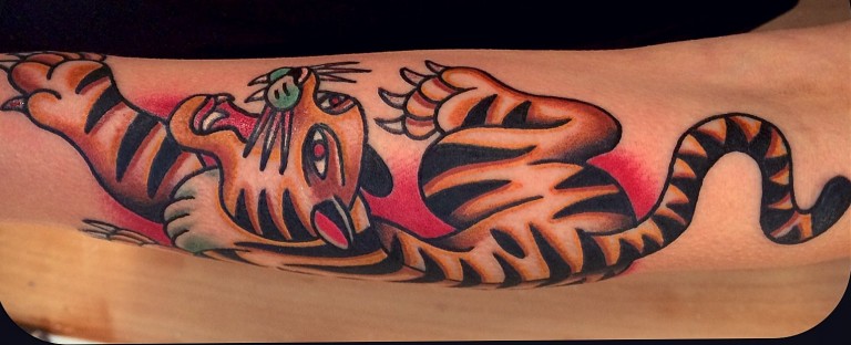 TigerTattooamUnterarm AlleTattoo.de