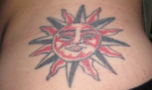 Motive und Bedeutung der Sonnen Tattoos alletattoo.de 6