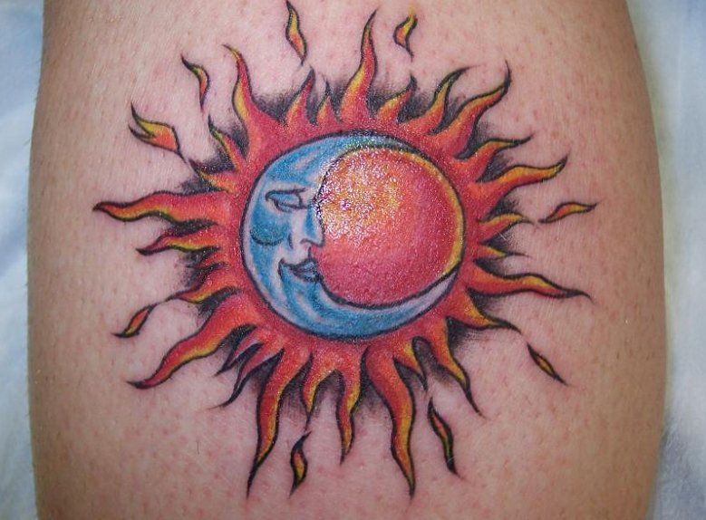 Motive und Bedeutung der Sonnen Tattoos alletattoo.de 4